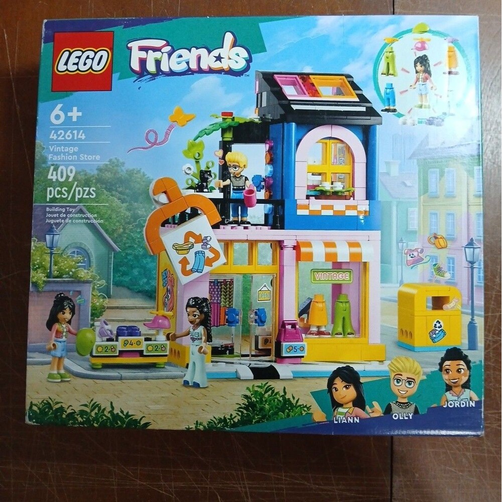 LEGO Friends Vintage Fashion Store 42614 with Liann Olly Jordin New Sealed